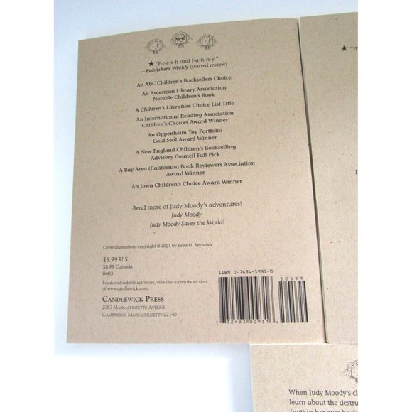 Judy Moody Books - Lot of 3 Paperbacks - Megan McDonald - New - Candlewick Press - Picture 4 of 7